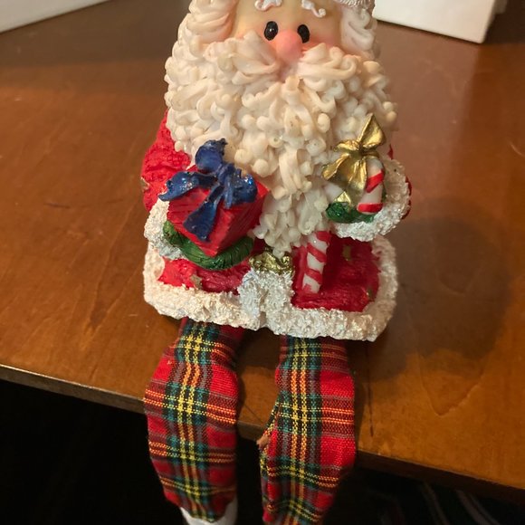 SANTA HANGS OVER DESK CUTE HOLDING PRESENTS CUTE - Picture 2 of 8